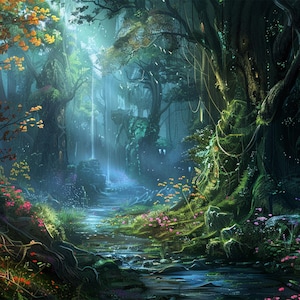 Fantasy forest 18 patroonhouder compatibele pdf instant digitale download getelde kruissteek 18 kt zwart-wit kleurenkaart afdruk