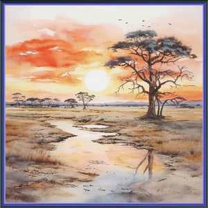 African Savannah Pattern Keeper Compatible PDF Instant Digital Download ...