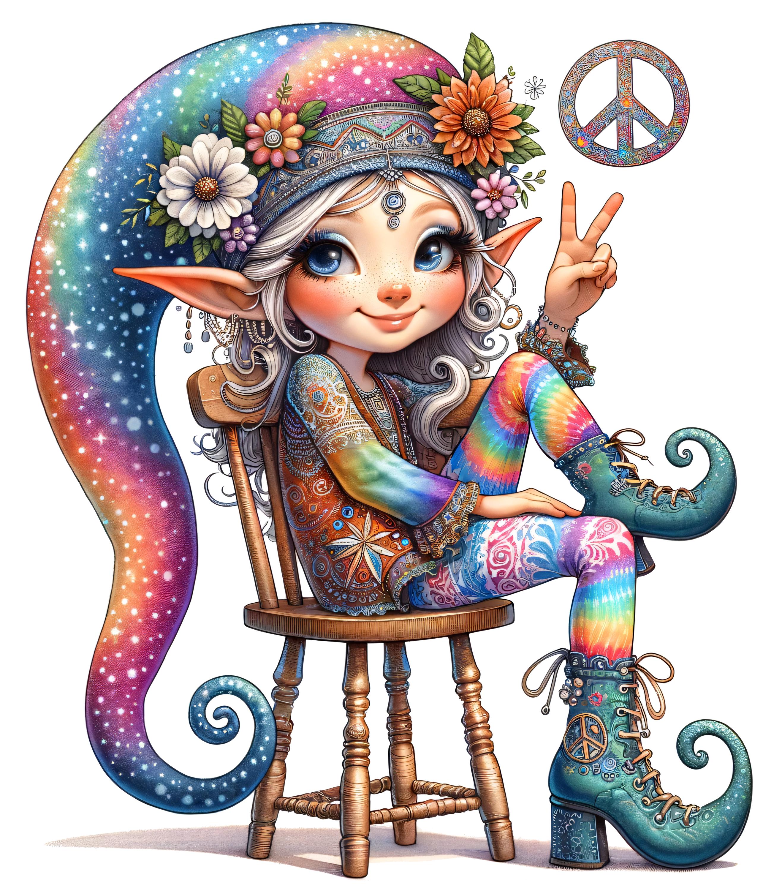 Happy Hippie Elf 8 Pattern Keeper Compatible PDF Instant Digital ...