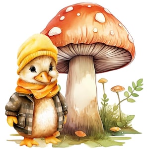 baby eend eendje paddestoel pdf instant digitale download geteld kruissteekpatroonhouder compatibel, kleurenkaart afdruk