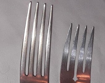 Antique Niagara Silver Plate 1 Salad Fork & 1 Dinner Fork, Silverware