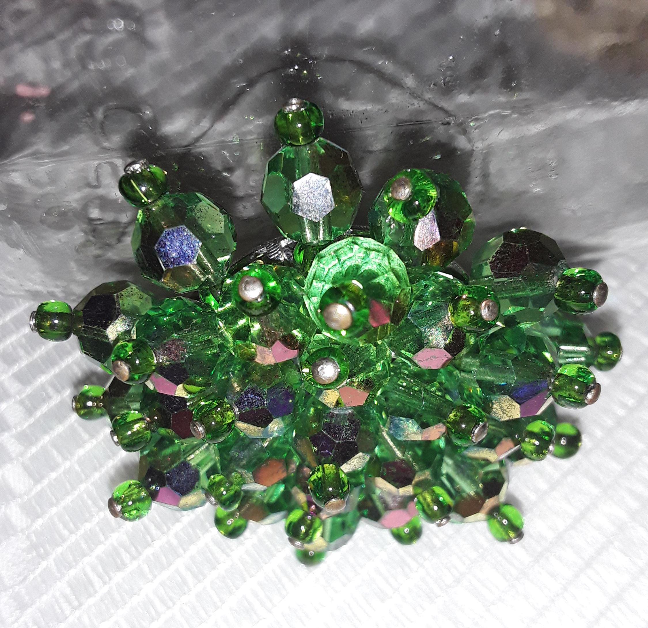 Gucci Crystal Embellished Brooch with Green Pouch Gucci GG crystal-embellished brooch Gucci main image 2