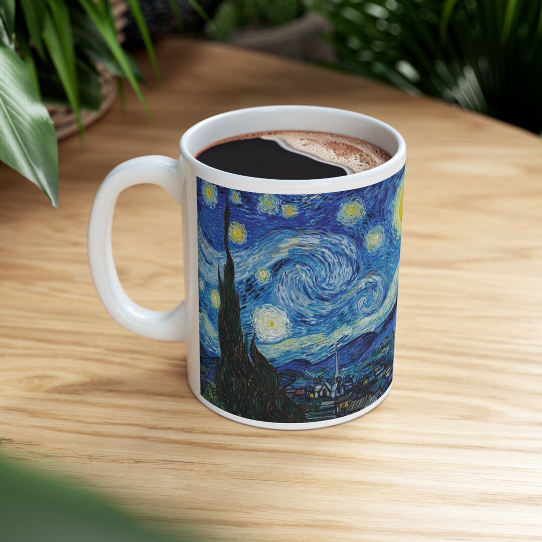 Van Gogh Starry Night Mug, Vincent Van Gogh Mug, Van Gogh Coffee Cup ...