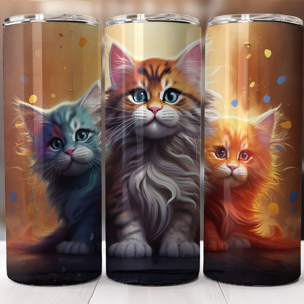 Pet tumbler design baby Cats 20 oz seamless tumbler Pet tumbler design baby sublimation instant Download Tumbler Wrap