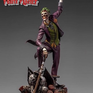 Joker Comic DC Print Model - 3D Printed Action Figure, Resin, To Paint, Action Figures, Printed Model. Filmy - Zabawki - Kolekcja