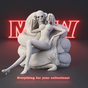 Boa Hancock Resin Model: 3D Printed Figure, NSFW, To Paint (100/200mm)