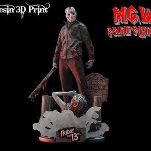 Jason Voorhees Miniature: Friday the 13th Resin Model (To Paint)
