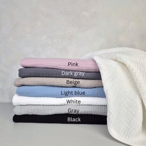Soft Cotton Bath Towel in Assorted Colors & Sizes I Muslin towels