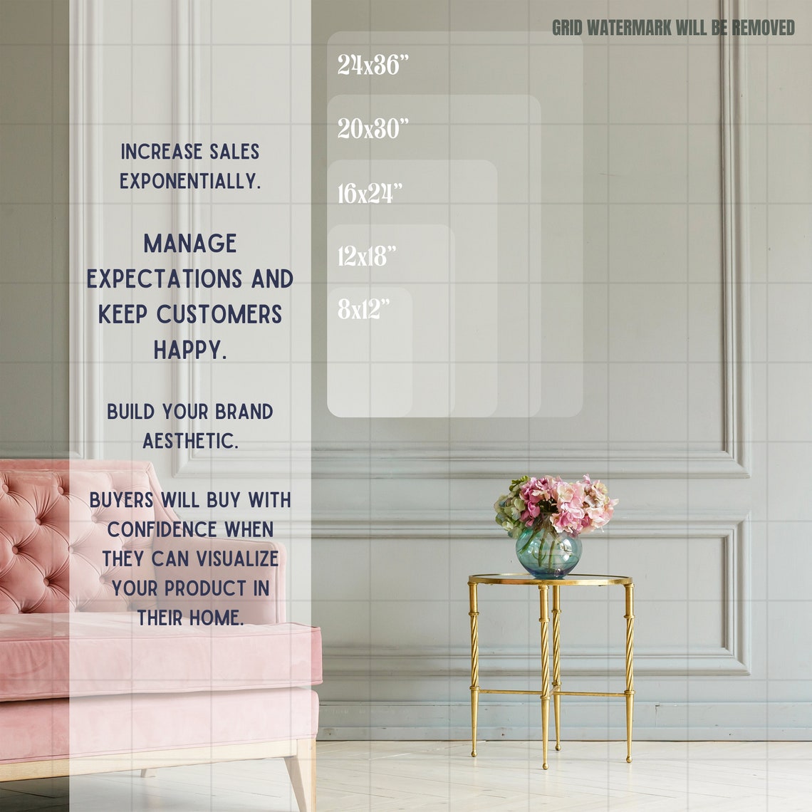 23 Ratio Wall Art Size Guide, Upscale Photography Frame Visualizer