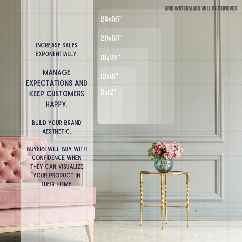 23 Ratio Wall Art Size Guide, Upscale Photography Frame Visualizer