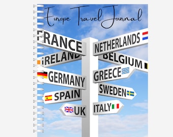 Europe Travel Journal for Kids