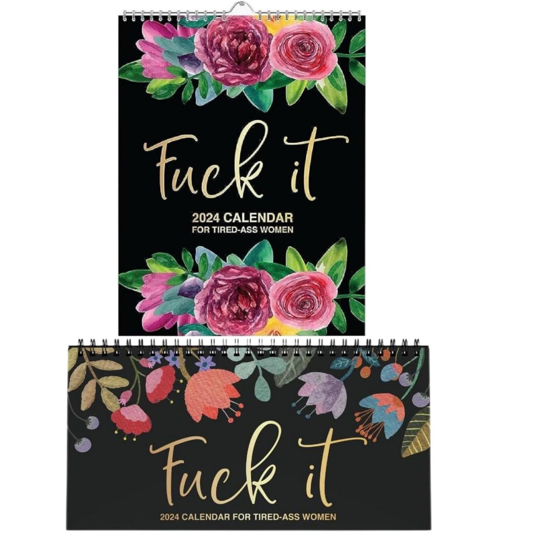 2024 Wall Calendar Funny Calendar 2024 Swearing Calendar Etsy UK