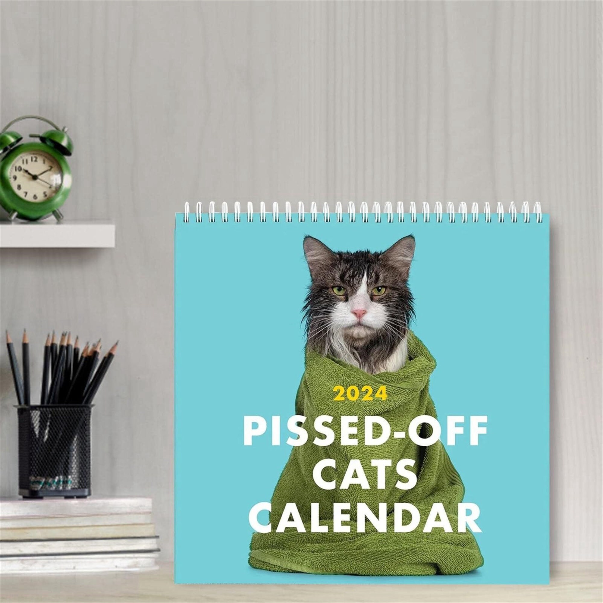2024 Angry Cats Calendar Angry Cat Wall Hanging Calendar Etsy Australia