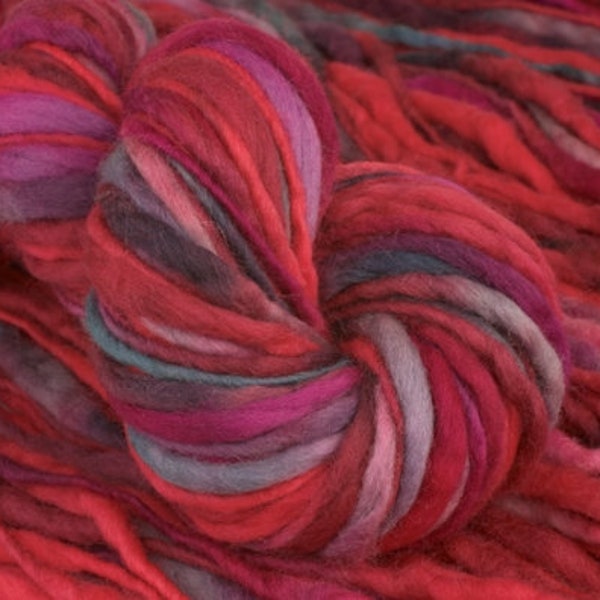 Colinette Yarns Point Five Raspberry - hand dyed multicoloured chunky knitting wool - 20 available in 100g skeins - 50m per hank
