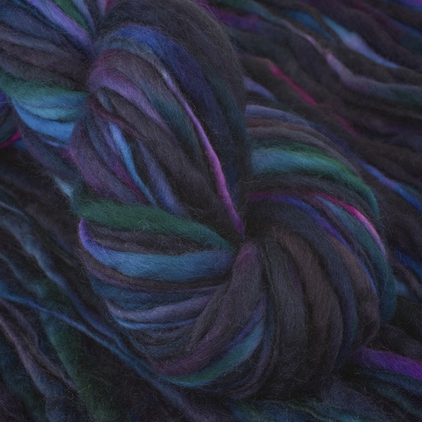 Colinette Yarns One Zero Kingfisher - hand dyed multicoloured chunky knitting wool - 20 available in 100g skeins - 100m per hank