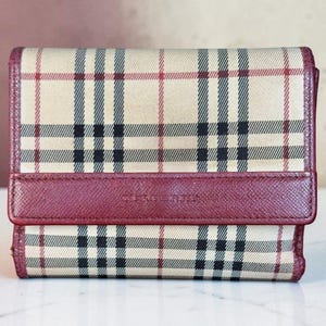 Burberry Nova Check Wallet - Etsy
