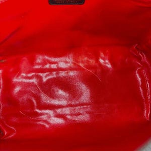 Bolso Valentino Garavani Vintage con logo de pata de gallo y ribete de cuero negro. Certificado de autenticidad. imagen 9