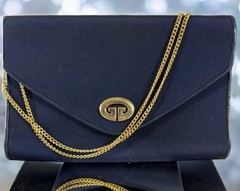 Gucci Rare Pre 1955 Vintage GG Envelope Shoulder Bag Clutch with COA
