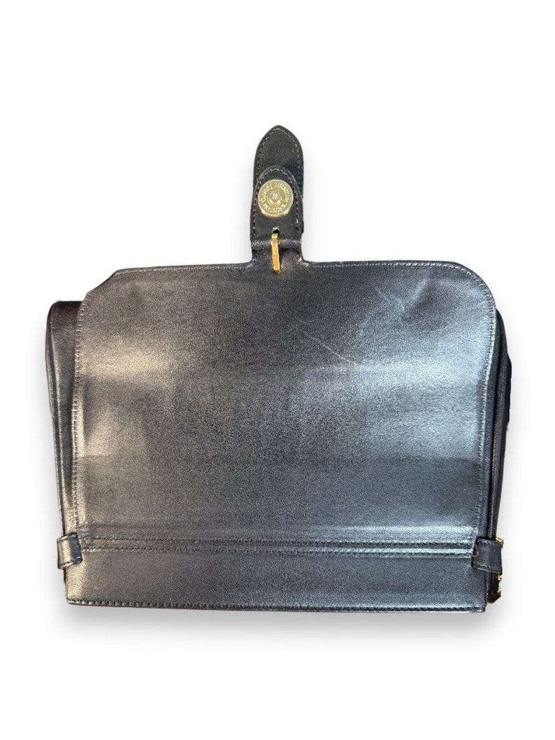 Valentino Garavani Vintage Leather Shoulder Bag w/Iconic Gold Logo Buckle & COA bild 10
