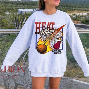 Vintage NBA Basketball 1988 Miami Heat Sweatshirt - Wiseabe Apparels