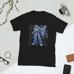 Camiseta Mecha Blueprint, anime, mangá, Otaku, camiseta, camiseta, robô, inspirado em Gundam, folha de especificações