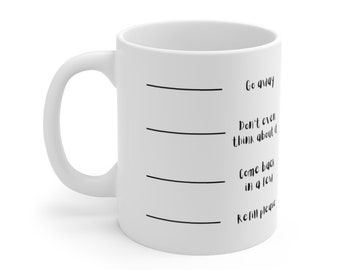 Coffee mug, morning coffee cup, Ceramic Mug 11oz