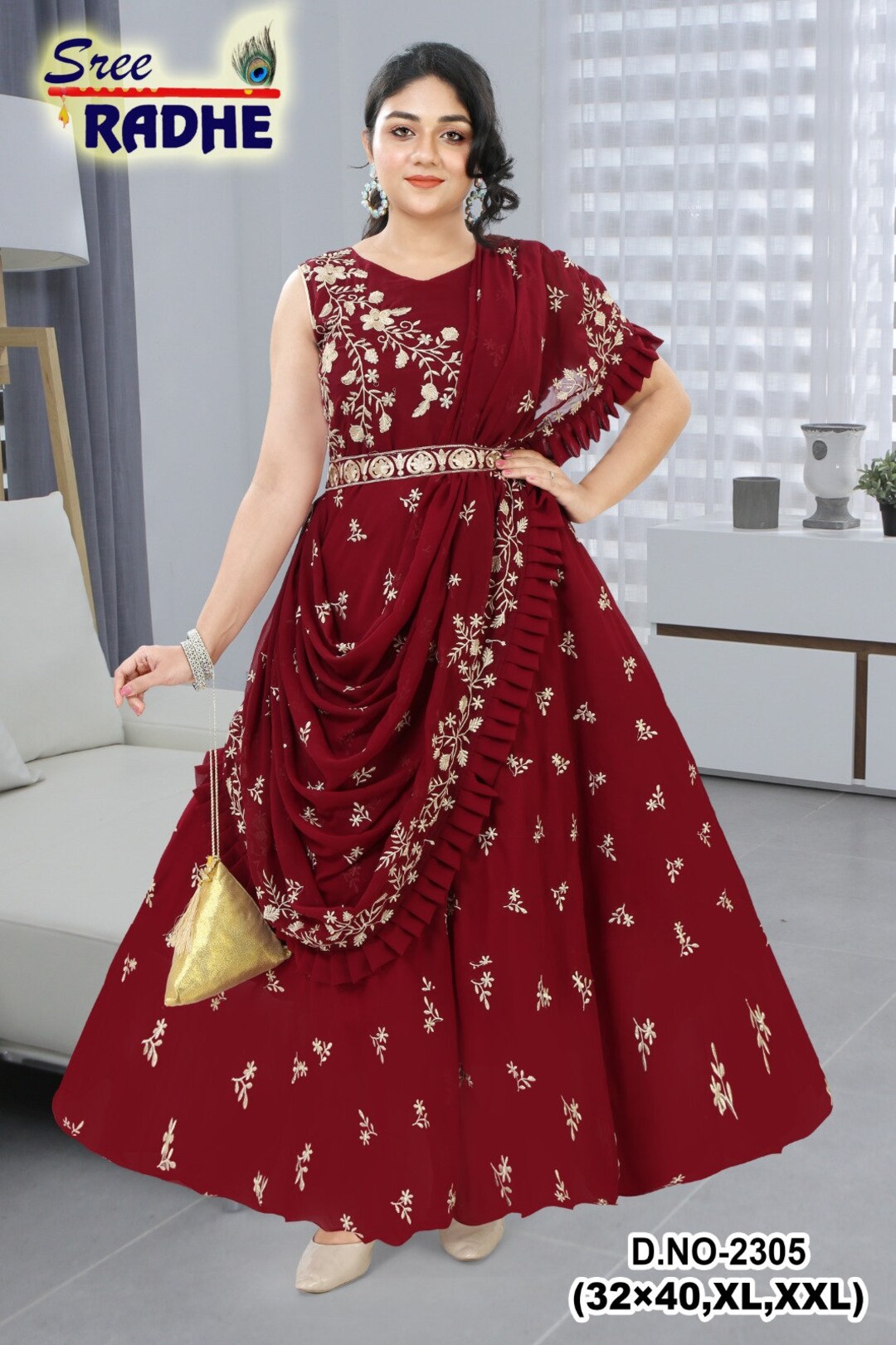 Buy Indian Women Dress, Long Gown, Women Long Frock, Party Wear Dress