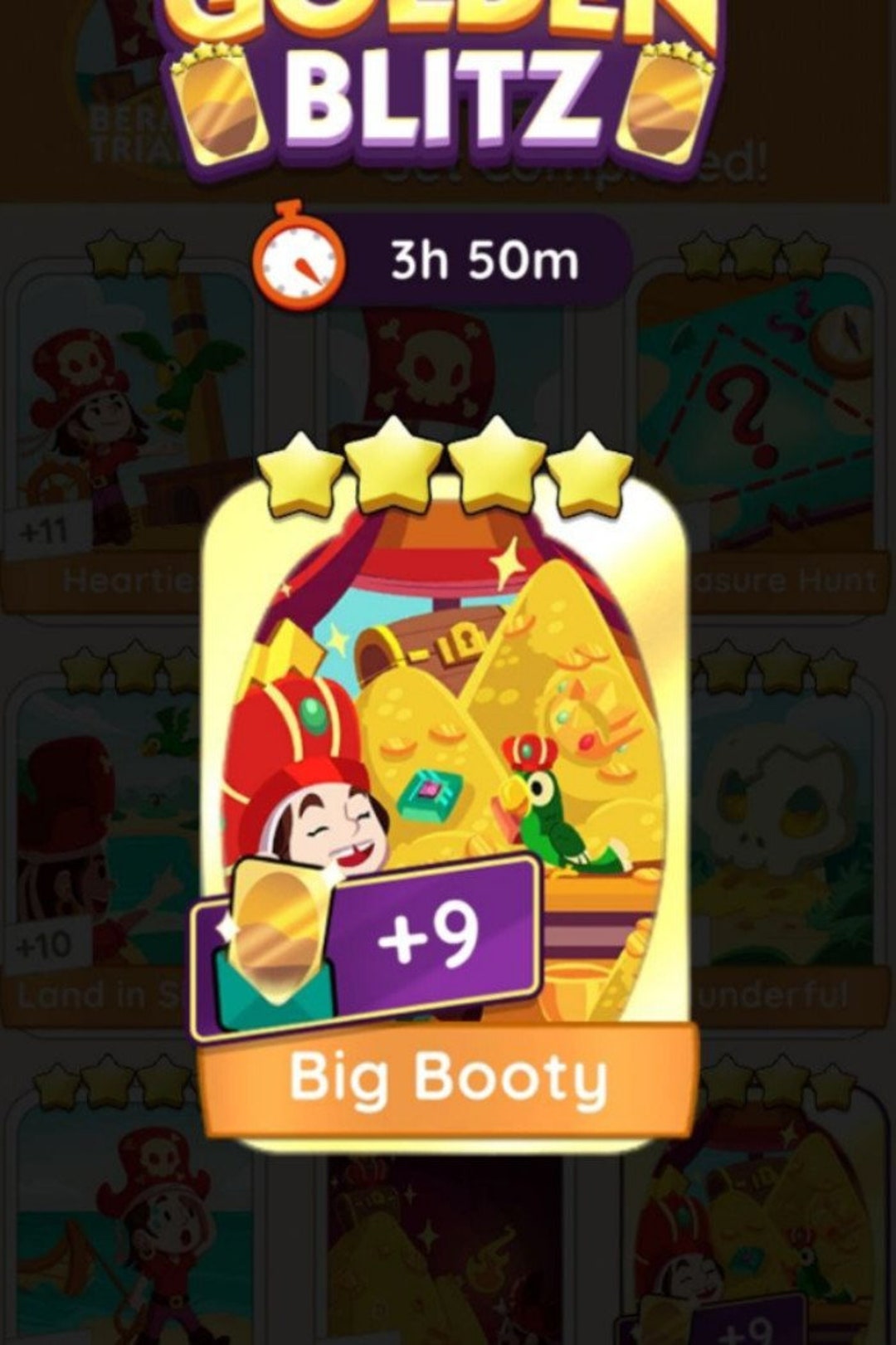Golden Blitz Monopoly Go Big Booty Etsy