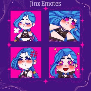 Jinx Emotes for Twitch and Discord