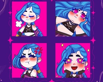 Jinx Emotes for Twitch and Discord