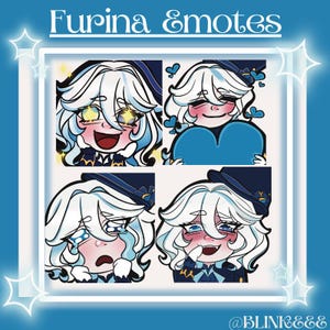 Furina Twitch and Discord Emotes
