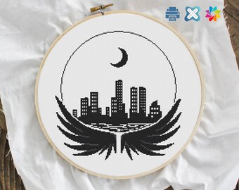 Crescent City Sigil Cross Stitch Pattern: Bryce Quinlan ACOTAR (PDF Pattern)