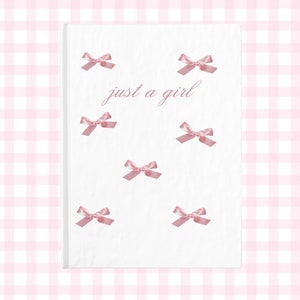 Baby Pink Coquette Lined Notebook: Rose Baby Pink Feminine Coquette Ribbon  Bow lined Journal