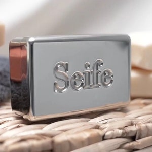 Small travel soap box made of nickel silver