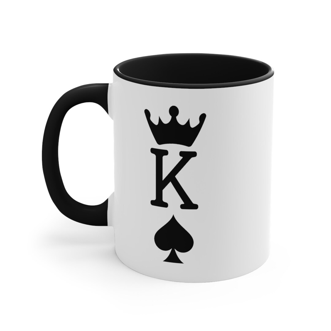 King of Spades Mug Her King Black King 11oz Mug Etsy