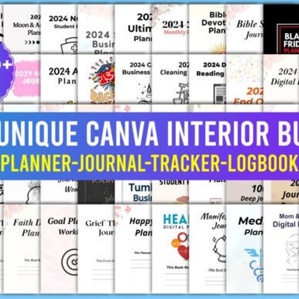 10000+ Pages PLR Canva Template Bundle, 120 Canva PLR Templates, Planners, Journals, Trackers, Printable, Master Resell Rights, PLR Products