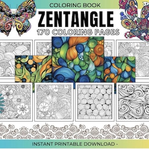 Zentangle Patterns, 170 Doodle Practice Patterns, Zentangle Pattern Templates Doodle Art Zentangle Art Printable Zentangle Tracing Sheets