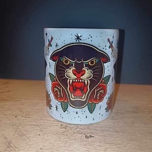 American traditional tattoo flash mug