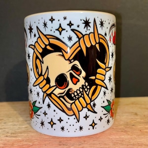 American traditional tattoo flash mug