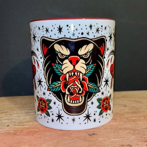 American traditional tattoo flash mug