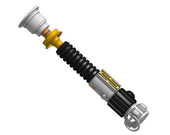 Obi Wan Kenobi Lichtschwert STL Datei für 3D Druck INSTANT DOWNLOAD