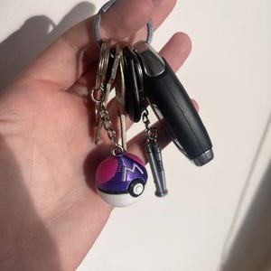 Pokeball Clicker Nyckelring