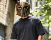 Mandalorian Inspired Steel Helmet, Medieval Armor, Cosplay Costume