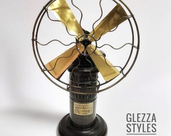 East India Company 15' Blades Vintage STEAM Fan Antique Style Working Model Old style table with Kerosene oil Replica Home decor