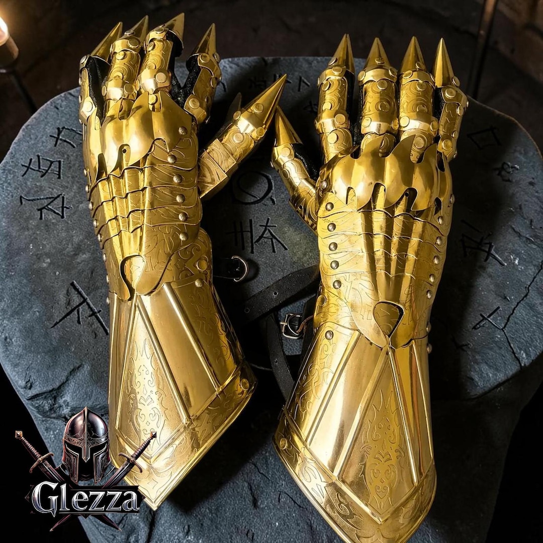 限定未開封 Seventh Kingdom Gauntlet of Vaskkh Medieval Knight Gauntlet Gloves - Polished Steel Armor Hand