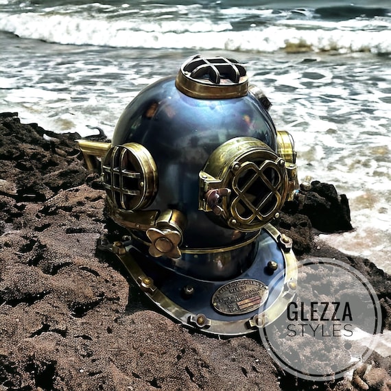 Whte Dvng Helmet U.S Navy Mark V Scuba Dvers Helmet dvng Helmet