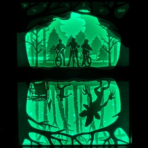 Lampka nocna Shadowbox inspirowana nieznajomym