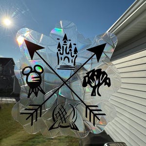 4 Parks | Rainbow Prism Suncatcher | Window Static Cling | Window Film | Sun Catcher