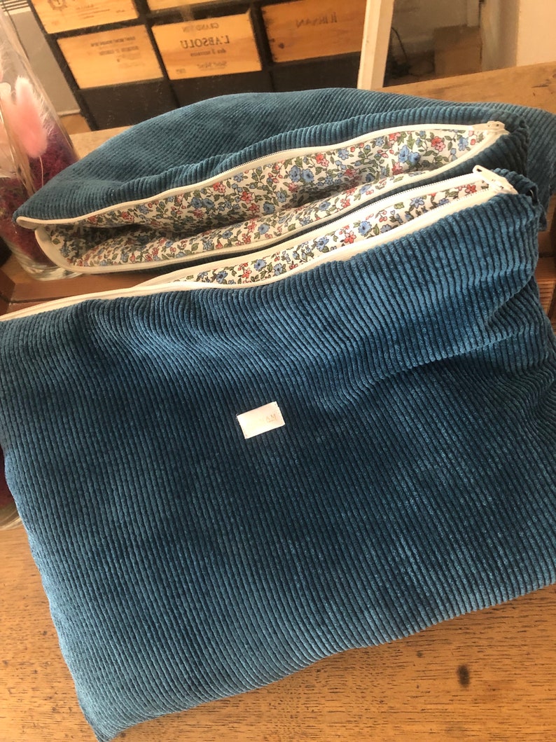 Computer cover, tablet cover, handmade in customizable fabric. image 2