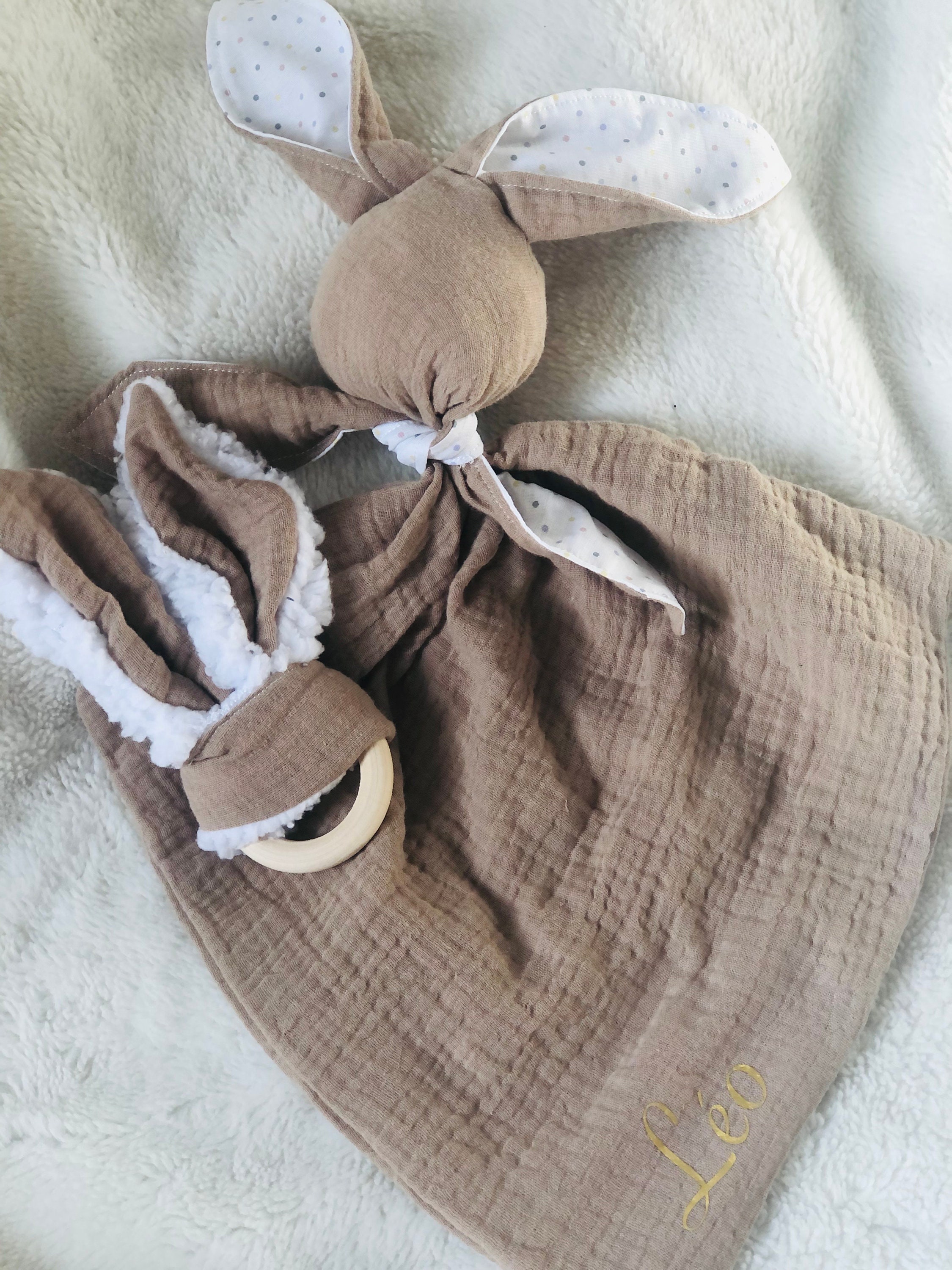 Doudou Stitch Personnalisé – Broderie Prénom – Disney – Dès La Naissance